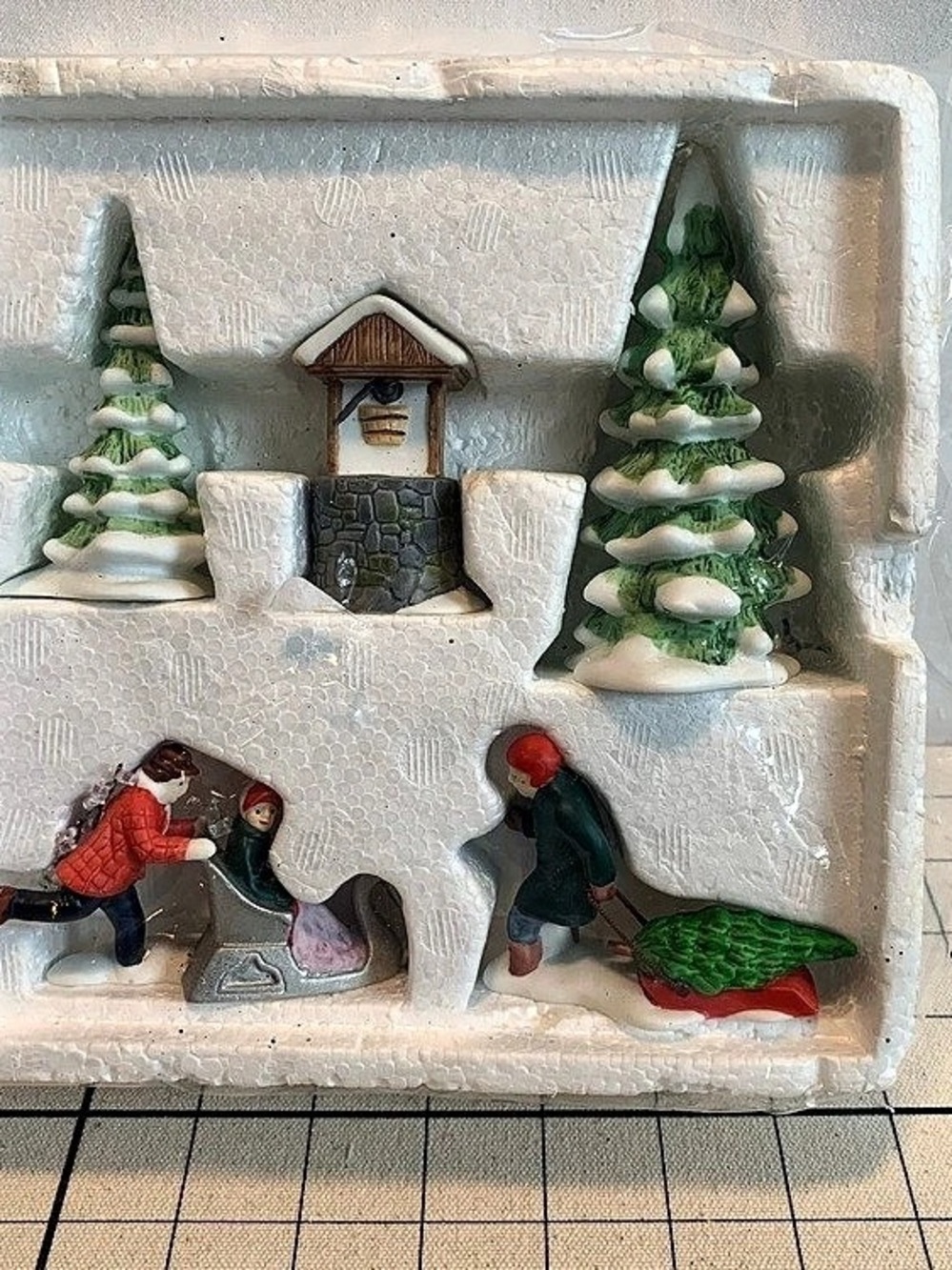 Dept 56 New England Village Winter Accessories Set#6532-3, in original Styrofoam